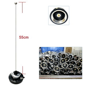 Antenne VHF pour voiture, connecteur NMO, 55 cm, antenne en acier inoxydable 631 avec/sans support magnétique NMO de 55 mm - Product Image 1