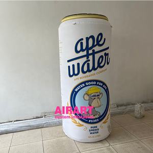 Globo inflable personalizado con estampado de monos famosos, globo blanco para bebidas - Product Image 5