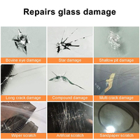 Kit de Réparation Pare-Brise Voiture DIY Résine de Restauration Fissure Vitre Auto Mastic Adhésif Remplissage Rapide pour Véhicule