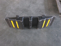 Protecteur de câble en caoutchouc robuste, bosse de vitesse, couverture de cordon de sécurité routière, rampe de protection de câble, protection de câble de scène de route 2 canaux