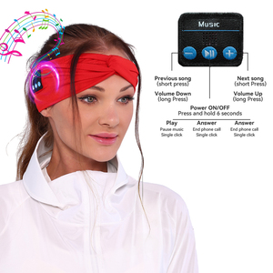 Música Blue Tooth Diadema Auriculares para hombres y mujeres Yoga Correr Deportes Wireless Headscarf Head Wrap Sleeping Eye Patch Mask - Product Image 4