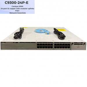 Pour C9300-24P-E Série 9300, Switch d'accès Ethernet 24 ports Gigabit PoE+ Empilable avec prise en charge des VLAN, Nouveau - Product Image 2