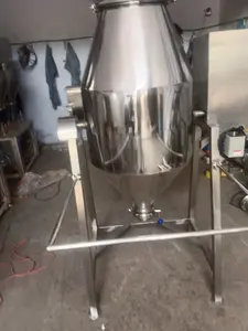 Mezcladora de doble cono de alta resistencia, diseño de acero inoxidable para aplicaciones de mezcla de polvo seco - Product Image 2