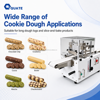 Machine de boulangerie commerciale automatique de comptoir à convoyeur, réglable en épaisseur, pour copeaux de chocolat et canneberges, trancheuse à pâte à biscuits, à vendre