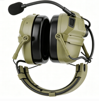 Casque tactique à réduction de bruit active NH18, conçu pour la surveillance environnementale, étanche IP67, avec micro boom et contrôle par bouton double canal 15-20