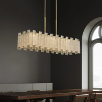 Lustre moderne en cristal doré, suspension ronde en verre, luminaires de luxe pour salon et salle à manger