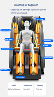 Youmay bureau à domicile utiliser automatique Shiatsu pétrissage U forme oreiller veau chauffage 8D zéro gravité corps complet Airbag chaise de Massage