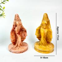 Figuras de Bruja con Temática de Halloween Talladas en Piedra Natural, Estatua de Novia Fantasma para Decoración y Regalo, Venta al por Mayor