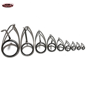 TAKEDO Anillas de Caña de Pescar de Alta Calidad TN90 TUKWLSG Matt <span class=keywords><strong>Gunsmoke</strong></span> SIC para Carpa y Surfcasting, Componentes para Construcción de Cañas, Accesorios DIY para Cañas - Product Image 2