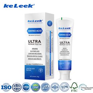 Pâte dentifrice au venin d'abeille KeLeek en gros 105g Formule Acides Aminés Soin <span class=keywords><strong>Dentaire</strong></span> Ultra Réparateur Réduit la Mauvaise Haleine - Product Image 1