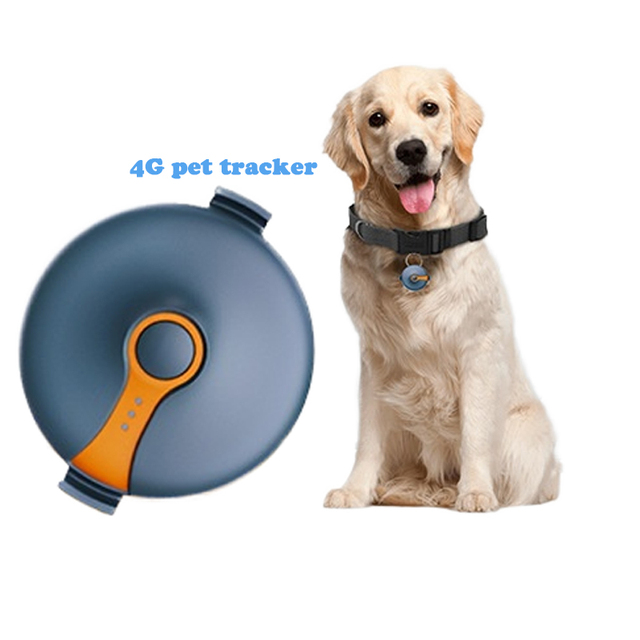 Portable Mini Pet Tracker with 4G Beidou GPS Locator Remote Tracking Device for Cats Dogs IOS App Compatible 1-Year Warranty