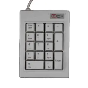 Teclado mecânico mini teclado numérico de alta qualidade com cabo USB 17 teclas teclado numérico branco