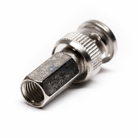 Conector BNC Macho Recto Tipo Abrazadera RG6 para Antenas y Radios