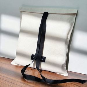 Bolsa de Embalaje de Algodón Resistente con Cordón de Terciopelo Ecológico Personalizada para Almacenamiento de Ropa y Regalos, Color Beige - Product Image 2