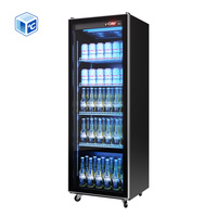 Réfrigérateur commercial Coca-Cola avec éclairage LED, vitrine réfrigérée pour boissons, réfrigérateur à vin en acier inoxydable pour bar à bière