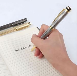 Luxury Metal Ballpoint <b>Pen</b> with logo Business Signature Metal <b>Pen</b> Black Custom Rollerball <b>Pens</b> for Corporate Group Purchases - Product Image 4