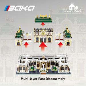 Luxury Palace Historical <b>Building</b> Block <b>Model</b> 33221 Plastic 40-Piece Desktop Ornament Toy Gift for Teenagers and Adults - Product Image 4