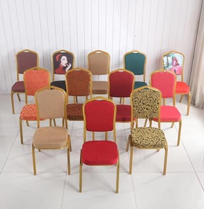 Modern <b>Black</b>/<b>White</b>/Golden Stackable Durable Portable Wedding Events Hotel <b>Dining</b> Banquet Iron <b>Chairs</b> Home Furniture Good Quality - Product Image 6