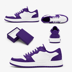Chaussures de basket-ball classiques unisexes, dessus en cuir respirant, semelle plate antidérapante, baskets décontractées, stock disponible - Product Image 5