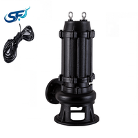 Pompe submersible pour eaux usées 15 m³/h, hauteur de refoulement 20 m, 2,2 kW, triphasée 380 V, pompe de drainage pour traitement des eaux usées municipales CE