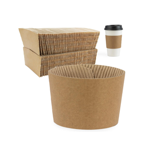 Premium Eco Friendly Custom Printed <b>Disposable</b> Black Food Grade Hot Cardboard Coffee <b>Cup</b> Sleeve Factory Direct - Product Image 1