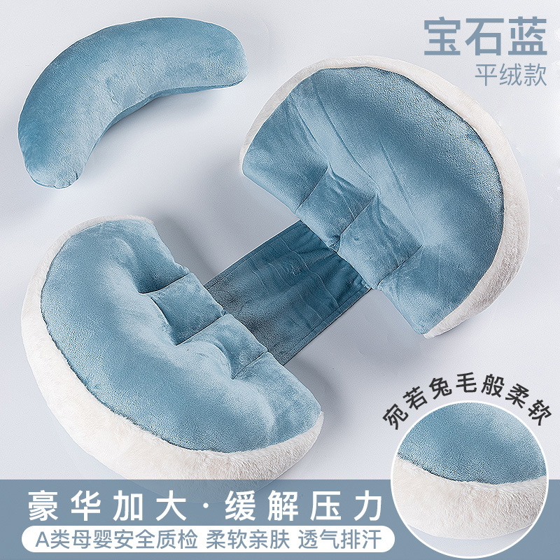 design de fourrure luxueux, bleu haut de gamme, grand croissant de lune