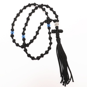 Corde de prière orthodoxe faite à la main Athonite chapelet collier noeuds moines monastique pour chrétien brojanica komboskini glands - Product Image 1