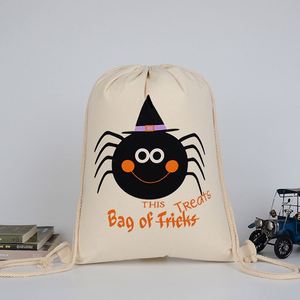 Sacs cadeaux réutilisables pour Halloween, sacs de fête, sacs à bonbons avec cordon de serrage, vente en gros - Product Image 6