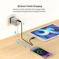 Chargeur mural USB C universel rétractable 30W pour téléphone portable, adaptateur de voyage portable pour États-Unis, UE, Royaume-Uni, Corée du Sud, charge rapide