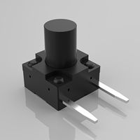Interrupteur Tactile Étanche en Plastique 12V de Haute Qualité 6x6 Bouton Poussoir Coulissant 2P pour Jouet