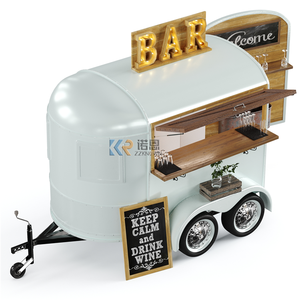 Custom Flower <b>Cart</b> Food Truck Wedding <b>Cart</b> Mobile Coffee Bar Vintage Horse Box Trailer for Sale USA - Product Image 4