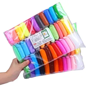 Hete 36 Kleuren Superlicht Slimes Kids Lucht Droog Plasticine Modellering Klei Handgemaakt Educatief 5d Speelgoed