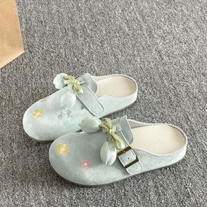 Half Slippers Outerwear 2026 Summer New Fashion Fairy Skirt French Style Flat Kids Sandals Rubber Outsole - Product Image 3
