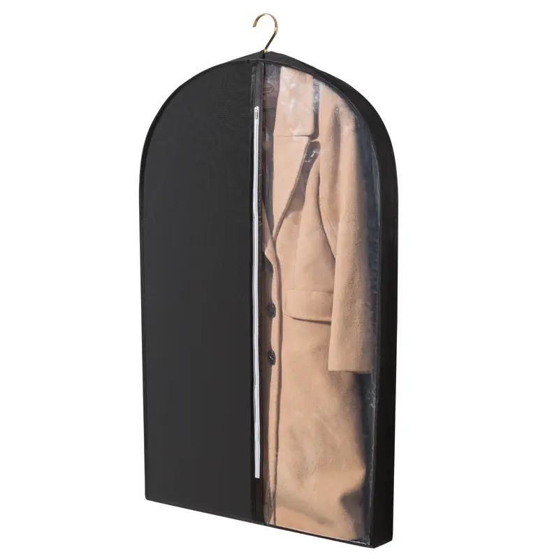 Пылезащитный чехол для одежды, низкая цена, роскошная переработанная ПЭТ Полиэстеровая индивидуальная фабричная Складная Экологически чистая Нетканая сумка для костюма