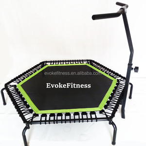 Mini <span class=keywords><strong>trampoline</strong></span> hexagonal professionnel d'intérieur 50''55'' avec <span class=keywords><strong>corde</strong></span> élastique <span class=keywords><strong>pour</strong></span> saut à l'élastique - Product Image 2