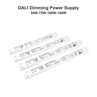 Driver LED Dimmable 2-en-1 DALI Push à Tension Constante 75W Sans Scintillement 100-240V AC-DC 12V 24V IP20 Haute Performance PF 0.95 Alimentation LED