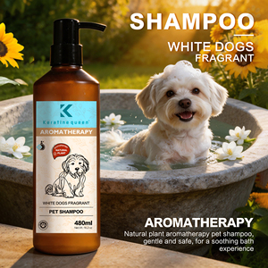 Shampoo pour chiens à base d'ingrédients naturels, marque privée, soin des poils blancs et des peaux sensibles, traitement contre les puces et les tiques - Product Image 5