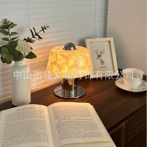 Jiawenjun – lampe de Table en marbre espagnol, éclairage LED E27, 220V, commande par interrupteur, pour salon, chambre à coucher, Villa, hôtel, décoration - Product Image 5