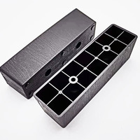 Pieds de canapé en plastique robustes et modernes, 180x50x50mm, adaptés à la production OEM par les fabricants de meubles, en PP