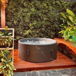 Miami AirJet Large 2-4 Personen Aufblasbarer PVC-Whirlpool Tragbarer Outdoor-<span class=keywords><strong>Spa</strong></span> 120 AirJets EnergySense Abdeckung Schwarz 675 Liter - Product Image 3