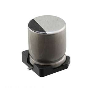 Distribuidor Autorizado UUA1H220MCL1GS Condensador de Aluminio de 22 uF, 22UF, 20%, 50V, SMD, Montaje en Superficie - Product Image 1