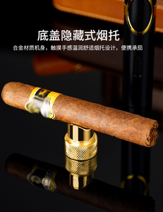 Dericsson, nuevo encendedor de cigarros 3 en 1, soporte multifuncional para cigarros + perforador de agujeros, compatible con LOGOTIPO personalizado - Product Image 4