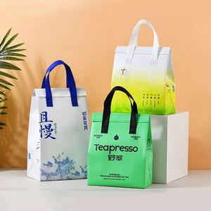 Sac isotherme jetable personnalisé avec logo, à prix avantageux, OEM, pour la livraison de repas à emporter, non tissé - Product Image 4