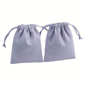 Nouvelle Pochette Cosmétique Exquise à Cordon en Flanelle, Idéale pour le Rangement des Rouges à Lèvres et Bijoux, Recyclable pour Colliers et Montres - Product Image 6