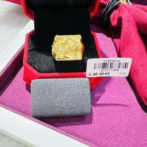 Joyería Xuping Dubai dragón corazón flor corona arco pareja boda compromiso <span class=keywords><strong>matrimonio</strong></span> 24K chapado en oro mujeres hombres <span class=keywords><strong>anillo</strong></span> grueso - Product Image 4