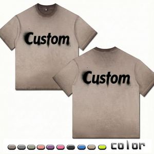 T-shirt Oversize da Uomo Estivo in Cotone Lavato con Maniche, Peso 230G, Stampa Serigrafica, Nuova Collezione Tie-Dye - Product Image 1