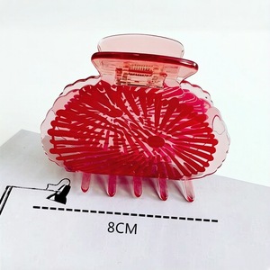 กิ๊บติดผมลายดอกไม้แฟชั่นลำลอง Ume สำหรับทุกเพศ ขนาด 8 ซม. ทำจากอะซิเตท ขนาดใหญ่ ใช้ได้ทุกวัน สไตล์ฮาวาย - Product Image 5