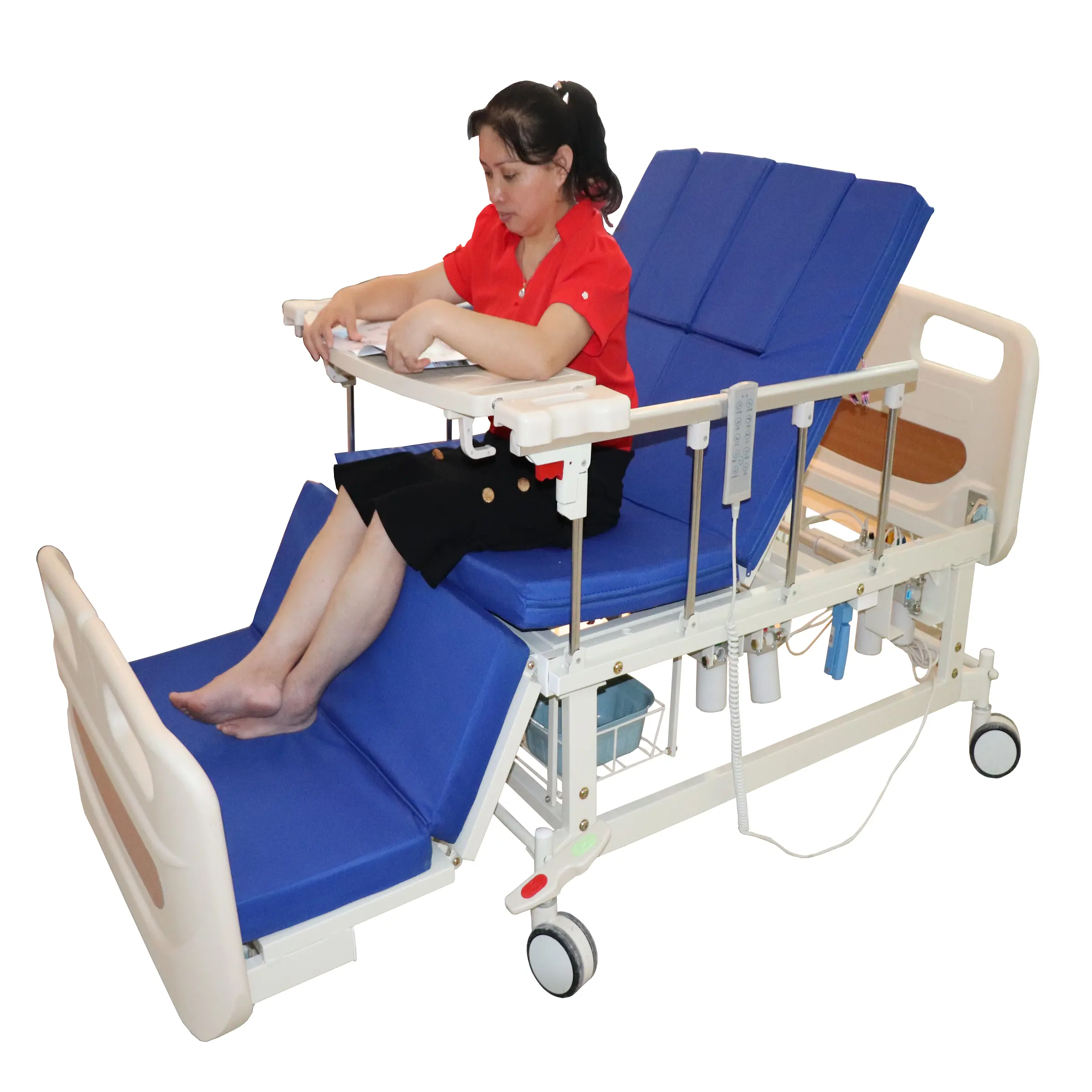 Camas क्लिनिक बिजली बिस्तर 3 कार्यों अस्पताल के बिस्तर रोगी इलेक्ट्रिक चिकित्सा बिस्तर