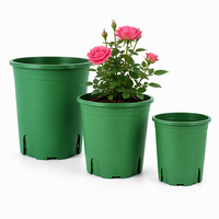 Grand pot de fleurs en plastique PP pour intérieur/extérieur, avec trou de drainage, léger, durable, capacité de 0,5 à 17 L, design moderne pour utilisation au sol