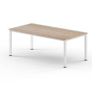 Modern Office Furniture Conference Room <b>Desk</b> <b>Set</b> with Extendable Meeting Table Chairs Panel Wood Style for Meetings Reunions - Product Image 3